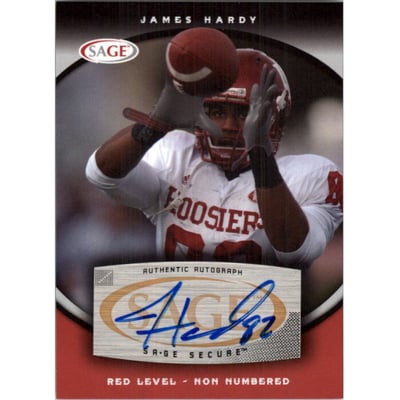 2008 SAGE Autographs Red #A25 James Hardy