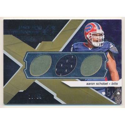 2008 SPx Winning Materials Football Shape 39 #WMAS Aaron Schobel