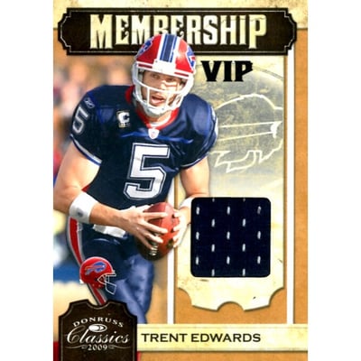 2009 Donruss Classics Membership VIP Jerseys #24 Trent Edwards