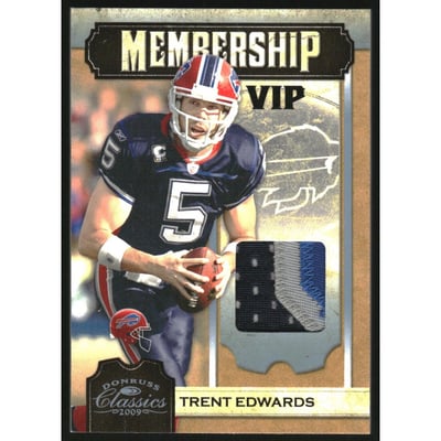 2009 Donruss Classics Membership VIP Jerseys Prime #24 Trent Edwards
