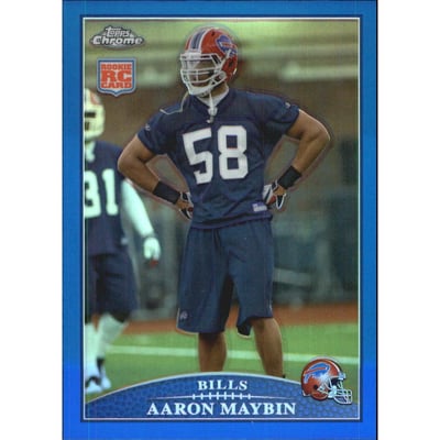 2009 Topps Chrome Blue Refractors #TC113 Aaron Maybin