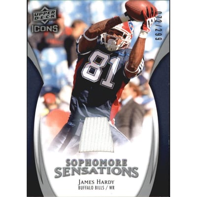 2009 Upper Deck Icons Sophomore Sensations Jerseys #SSJH James Hardy
