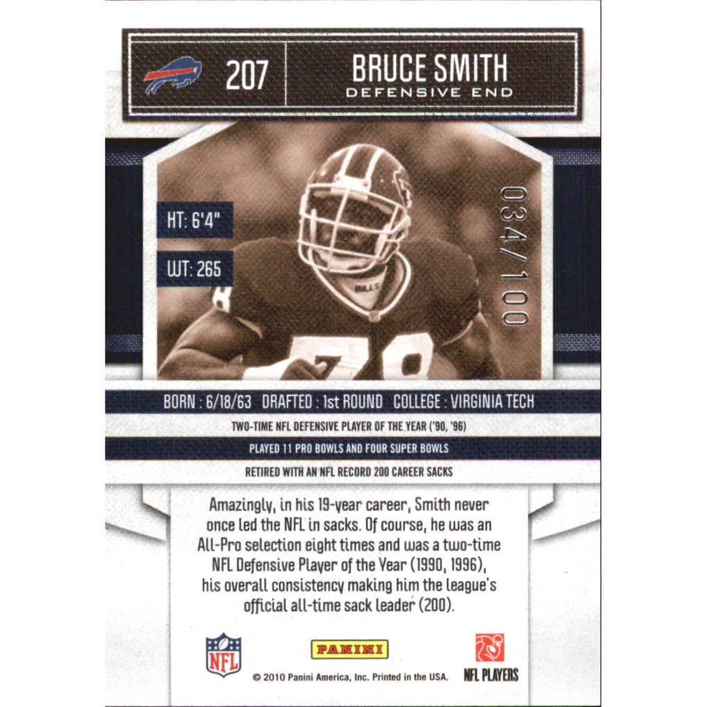 2010 Classics Timeless Tributes Silver #207 Bruce Smith