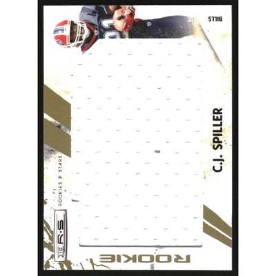 2010 Rookies and Stars Rookie Jersey Jumbo Swatch Gold #259 C.J. Spiller