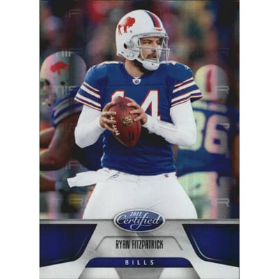 2011 Certified Mirror Blue #18 Ryan Fitzpatrick