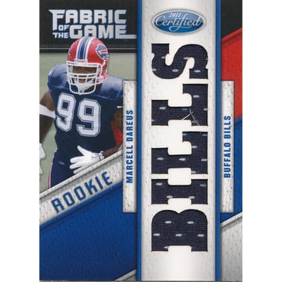 2011 Certified Rookie Fabric of the Game Team Die Cut #36 Marcell Dareus