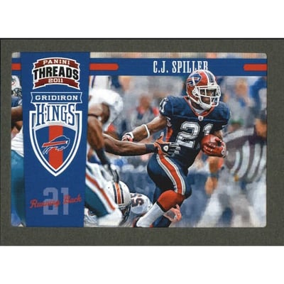2011 Panini Threads Gridiron Kings Framed Green #11 C.J. Spiller