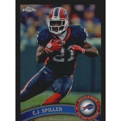 2011 Topps Chrome Black Refractors #96 C.J. Spiller