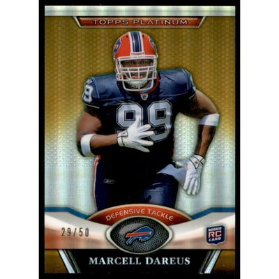 2011 Topps Platinum Gold #64 Marcell Dareus/50