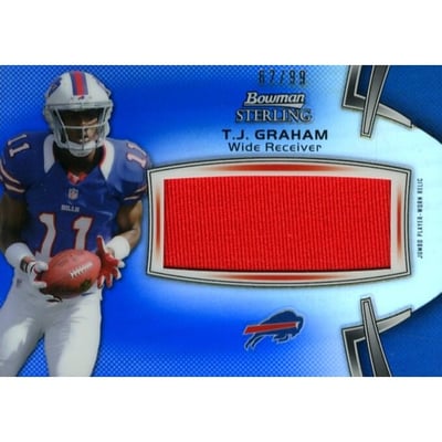 2012 Bowman Sterling Blue Refractors #BSJRRTJG T.J. Graham JSY/99