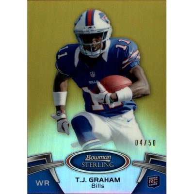 2012 Bowman Sterling Gold Refractors #43 T.J. Graham
