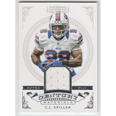 2012 Panini National Treasures Century Material #19 C.J. Spiller/75