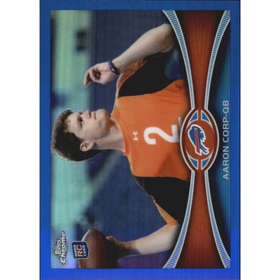 2012 Topps Chrome Blue Refractors #60 Aaron Corp