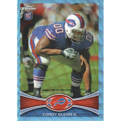 2012 Topps Chrome Blue Wave Refractors #BW72 Cordy Glenn