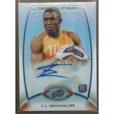 2012 Topps Platinum Rookie Autographs Refractors #154 T.J. Graham