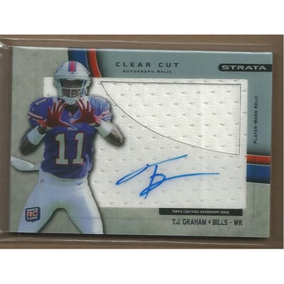 2012 Topps Strata Clear Cut Rookie Relic Autographs #CCARTG T.J. Graham