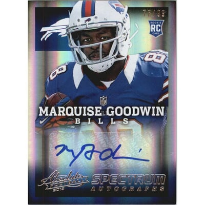 2013 Absolute Spectrum Silver Autographs #165 Marquise Goodwin/99