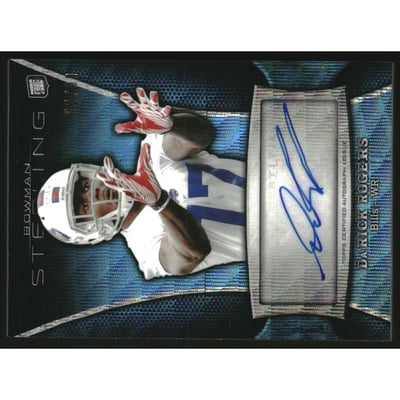2013 Bowman Sterling Autographs Blue Wave Refractors #BSADRO Da'Rick Rogers