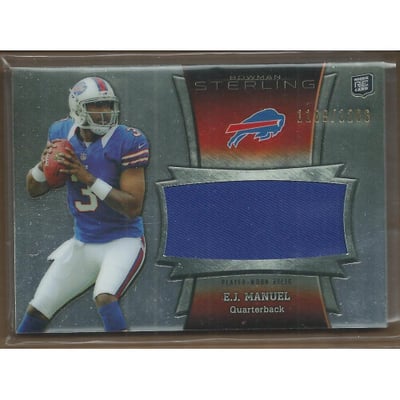 2013 Bowman Sterling Relics #BSJRREJM EJ Manuel/1206