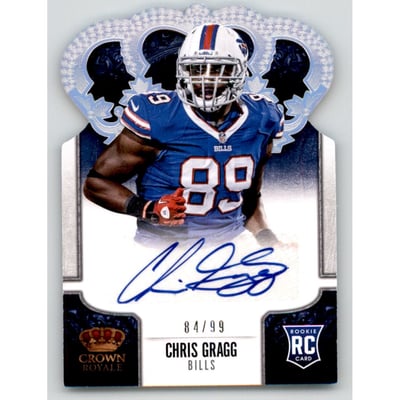2013 Crown Royale Rookie Signatures Silver Holofoil #117 Chris Gragg