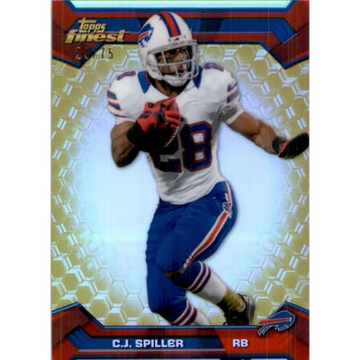 2013 Finest Gold Refractors #94 C.J. Spiller