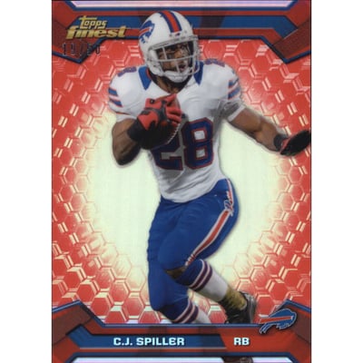 2013 Finest Red Refractors #94 C.J. Spiller