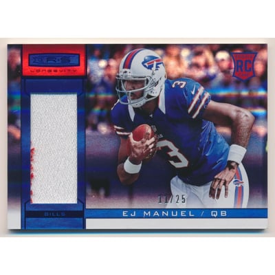 2013 Rookies and Stars Longevity Sapphire #208 EJ Manuel JSY