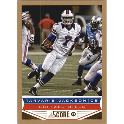 2013 Score Gold Zone #26 Tarvaris Jackson