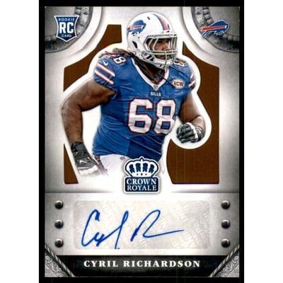 2014 Crown Royale Rookie Signatures Retail Bronze #SCR Cyril Richardson/99