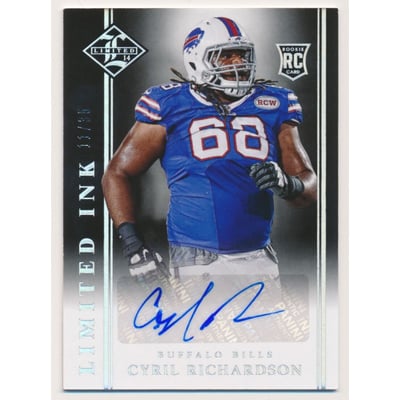2014 Limited INK Autographs Silver #89 Cyril Richardson/35