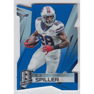 2014 Panini Spectra Prizms Blue Die Cut #20 C.J. Spiller