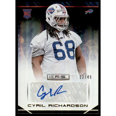 2014 Rookies and Stars Rookie Autographs Longevity Gold #123 Cyril Richardson/49