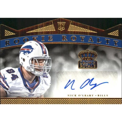 2015 Crown Royale Rookie Royalty Signatures Gold #RRSNO Nick O'Leary/93