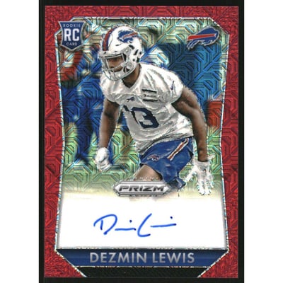 2015 Panini Prizm Rookie Autographs Prizms Red Power #RSDL Dezmin Lewis/99