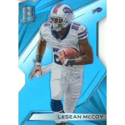 2015 Panini Spectra Neon Blue Die Cut #72 LeSean McCoy