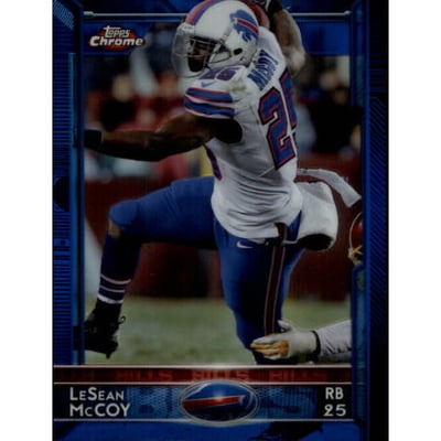 2015 Topps Chrome Blue Refractors #27 LeSean McCoy