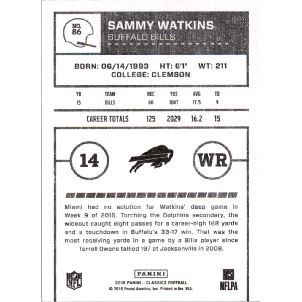 2016 Classics Timeless Tributes Bronze #86 Sammy Watkins