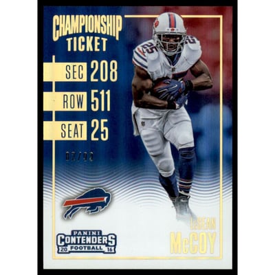 2016 Panini Contenders Championship Ticket #53 LeSean McCoy