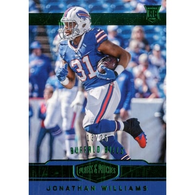 2016 Panini Plates and Patches Green #174 Jonathan Williams
