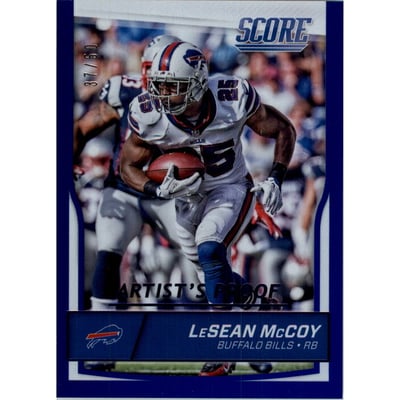 2016 Score Jumbo Artist's Proof #34 LeSean McCoy
