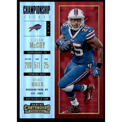 2017 Panini Contenders Championship Ticket #90 LeSean McCoy