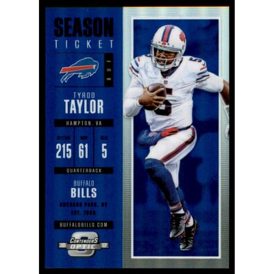 2017 Panini Contenders Optic Blue #81 Tyrod Taylor