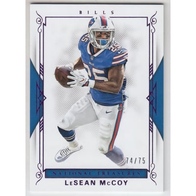 2017 Panini National Treasures Purple #69 LeSean McCoy