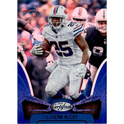 2018 Certified Mirror Blue #10 LeSean McCoy