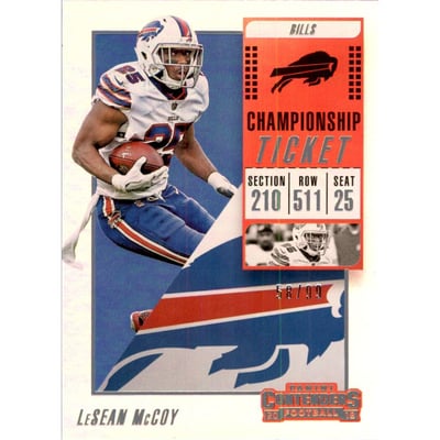 2018 Panini Contenders Championship Ticket #88 LeSean McCoy