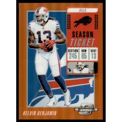 2018 Panini Contenders Optic Orange #79 Kelvin Benjamin