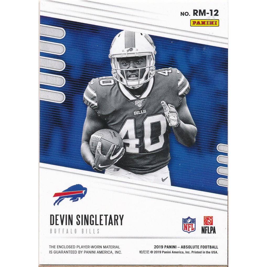 2019 Absolute Absolute Rookie Materials #12 Devin Singletary