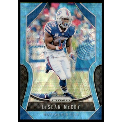 2019 Panini Prizm Prizms Blue Wave #4 LeSean McCoy