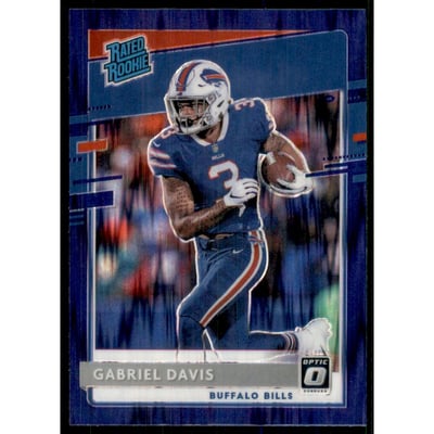 2020 Donruss Optic Purple Shock #187 Gabriel Davis RR