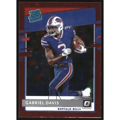 2020 Donruss Optic Red Stars #187 Gabriel Davis RR
